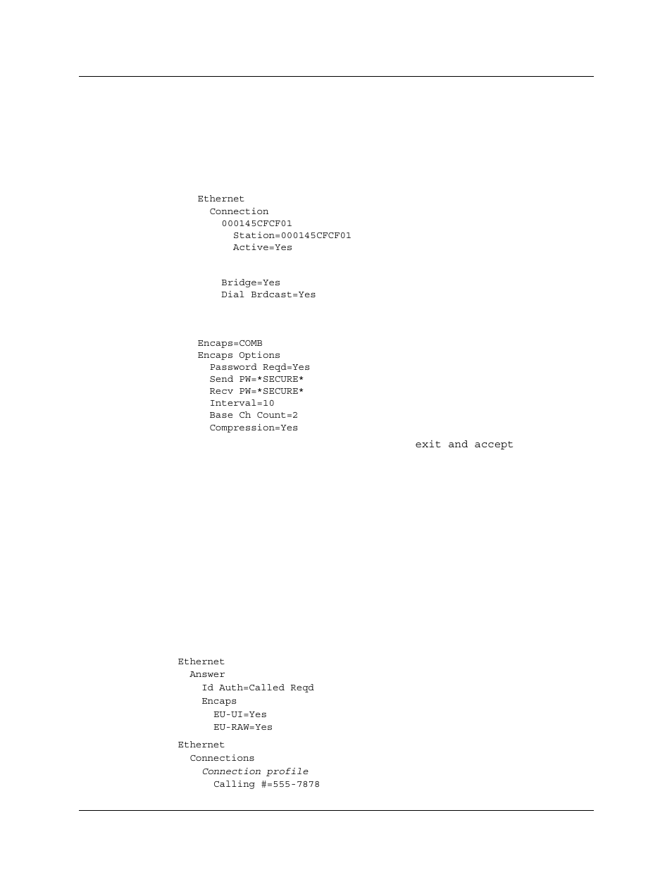Example of combinet configuration, Configuring eu connections, Example of combinet configuration -93 | Configuring eu connections -93 | Lucent Technologies 6000 User Manual | Page 225 / 586