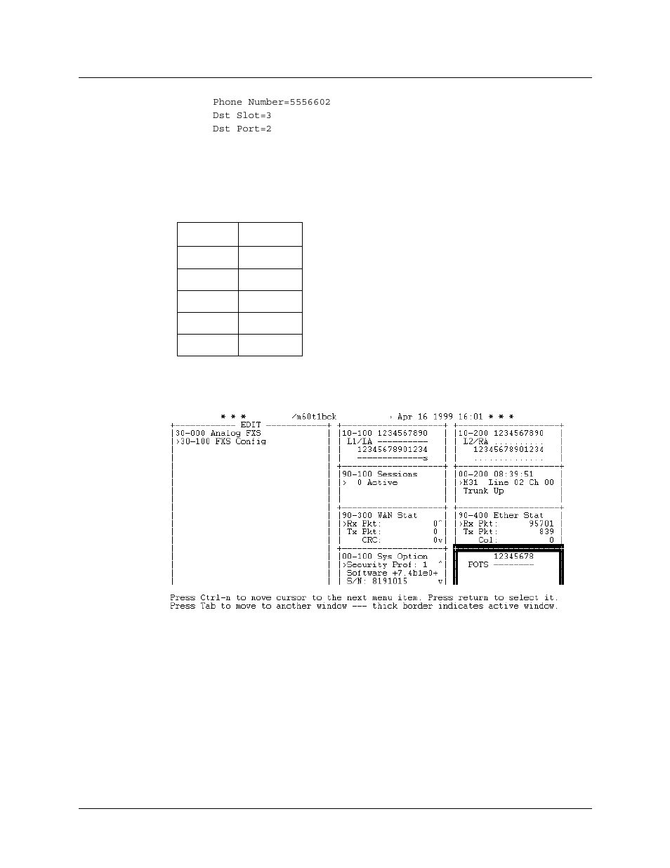 Line status, Call detail reporting, Line status -116 call detail reporting -116 | Figure 4-19 maxpots line status display -116 | Lucent Technologies 6000 User Manual | Page 248 / 586