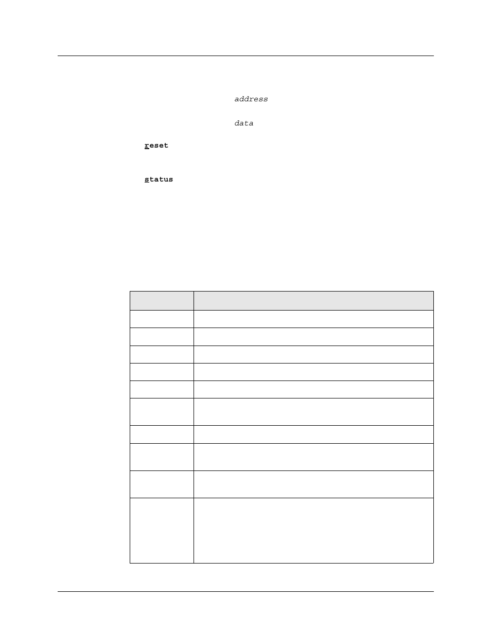 Pad service signals, Pad service signals -21, Table 6-4 | Lucent Technologies 6000 User Manual | Page 307 / 586