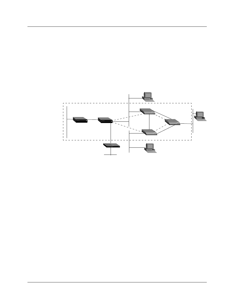 Configuring ospf routing in the max, Configuring ospf on the ethernet interface, Configuring ospf routing in the max -9 | Configuring ospf on the ethernet interface -9, Figure 8-6 example of an ospf setup -9 | Lucent Technologies 6000 User Manual | Page 357 / 586