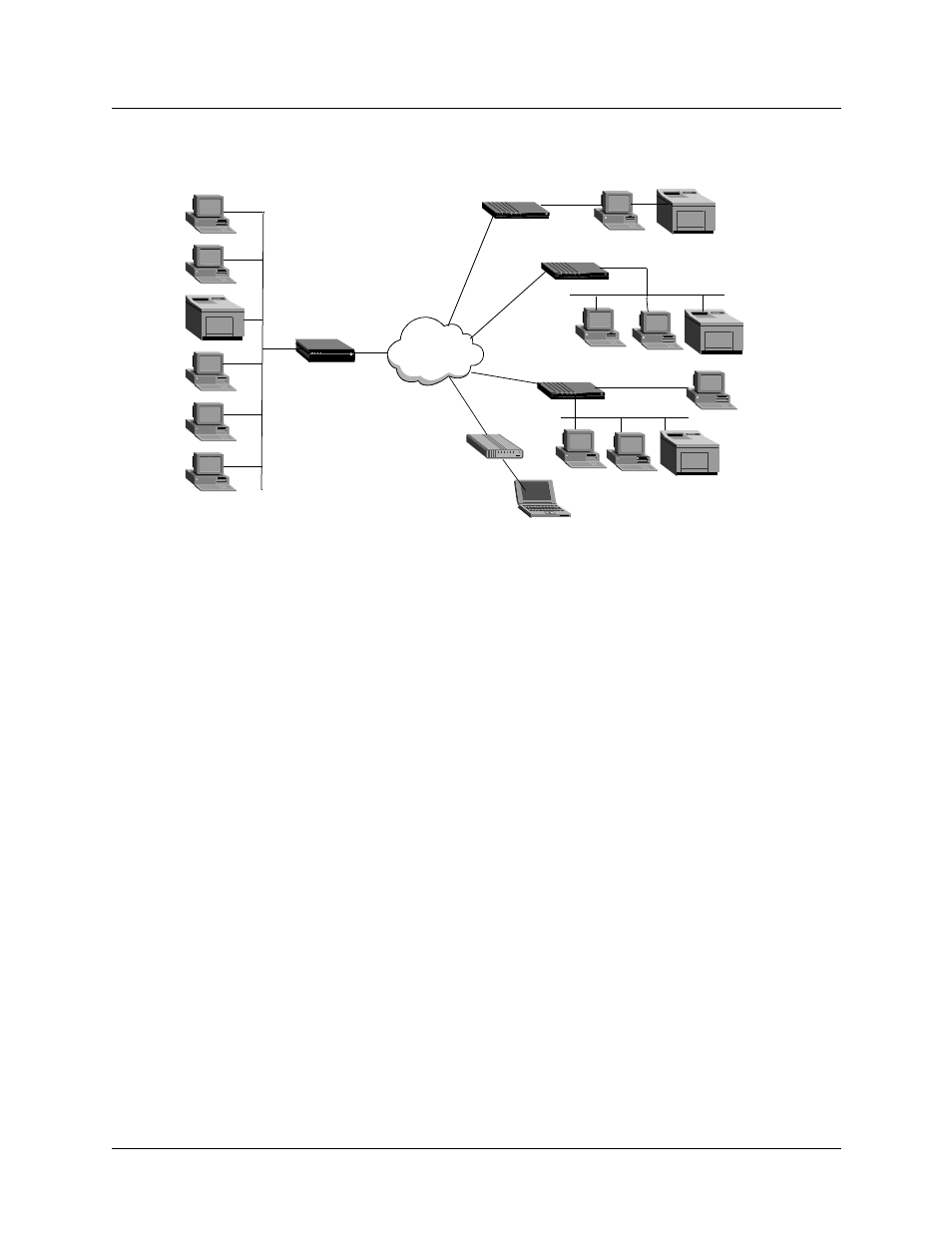 Overview of max configuration, Overview of max configuration -3, Figure 2-2 using the max as a telecommuting hub -3 | Lucent Technologies 6000 User Manual | Page 37 / 586