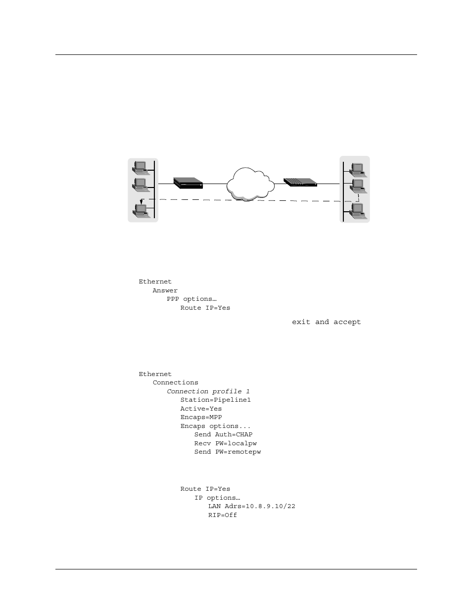 Configuring an ip direct connection, Configuring an ip direct connection -40 | Lucent Technologies 6000 User Manual | Page 404 / 586