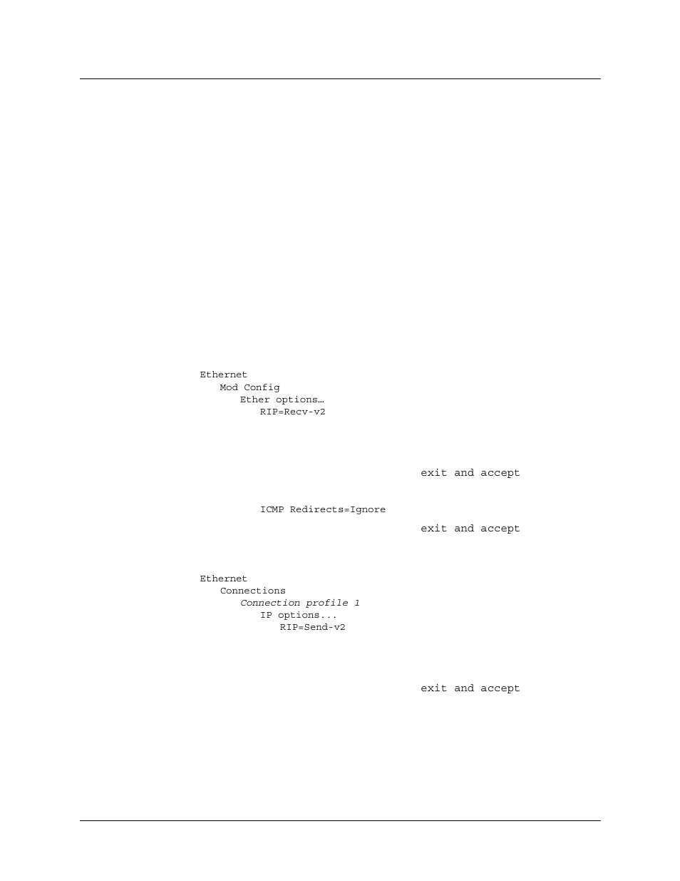 Example of rip and icmp configuration, Example of rip and icmp configuration -62 | Lucent Technologies 6000 User Manual | Page 426 / 586