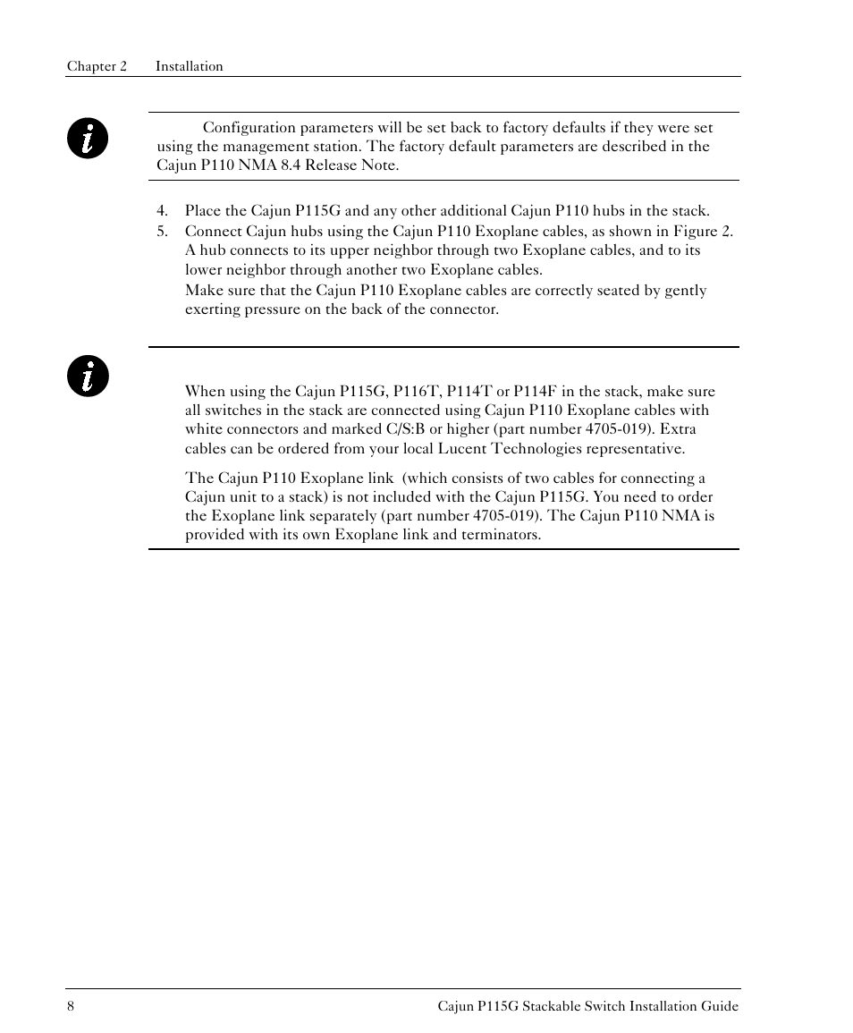 Lucent Technologies P115G User Manual | Page 9 / 15