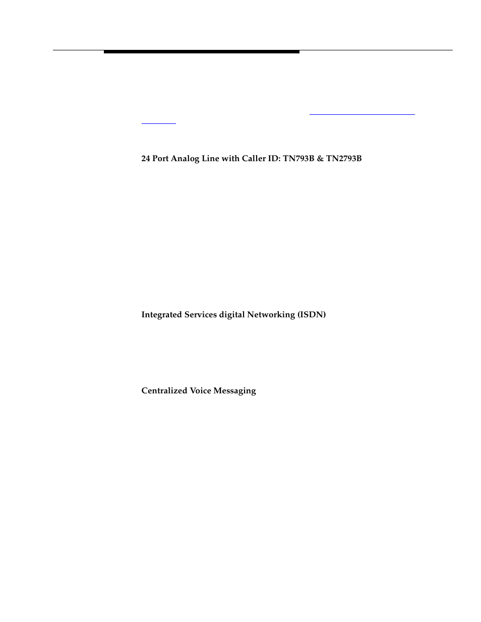 Integrated services digital networking (isdn), Centralized voice messaging | Lucent Technologies 03.0.042.2 User Manual | Page 5 / 16