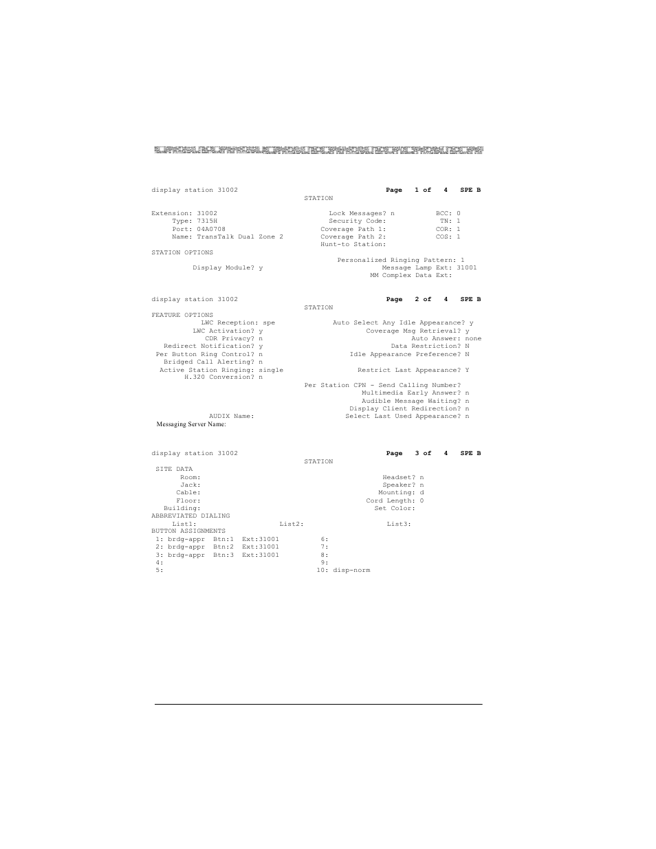 Configuration settings mdw 9031 dual zone | Lucent Technologies MDW 9031DCP User Manual | Page 20 / 25