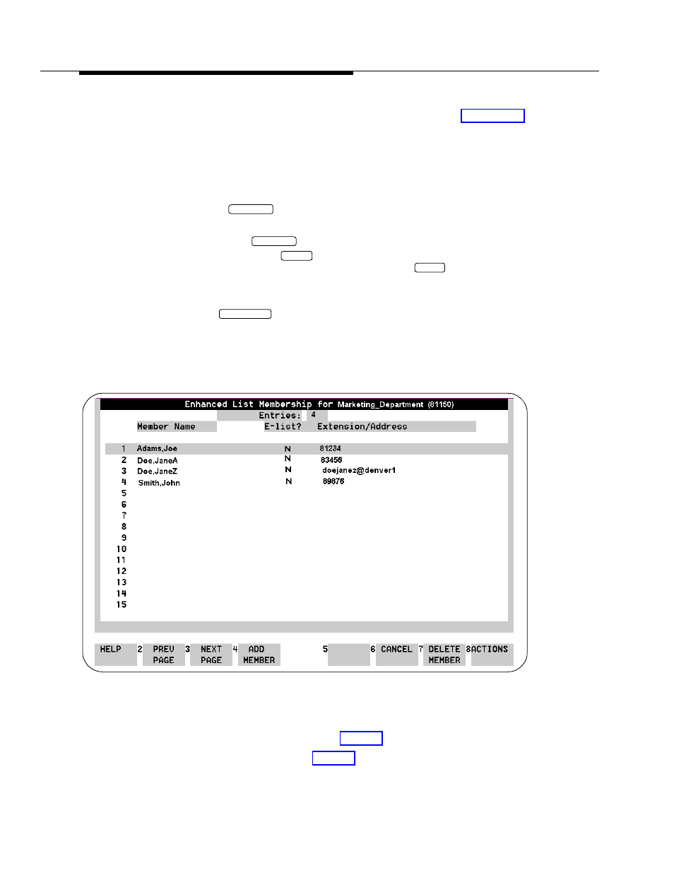 Lucent Technologies INTUITY Messaging Solutions Enhanced-List Application 585-310-575 User Manual | Page 54 / 80