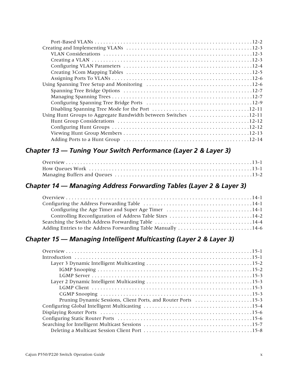 Lucent Technologies P550 User Manual | Page 10 / 335