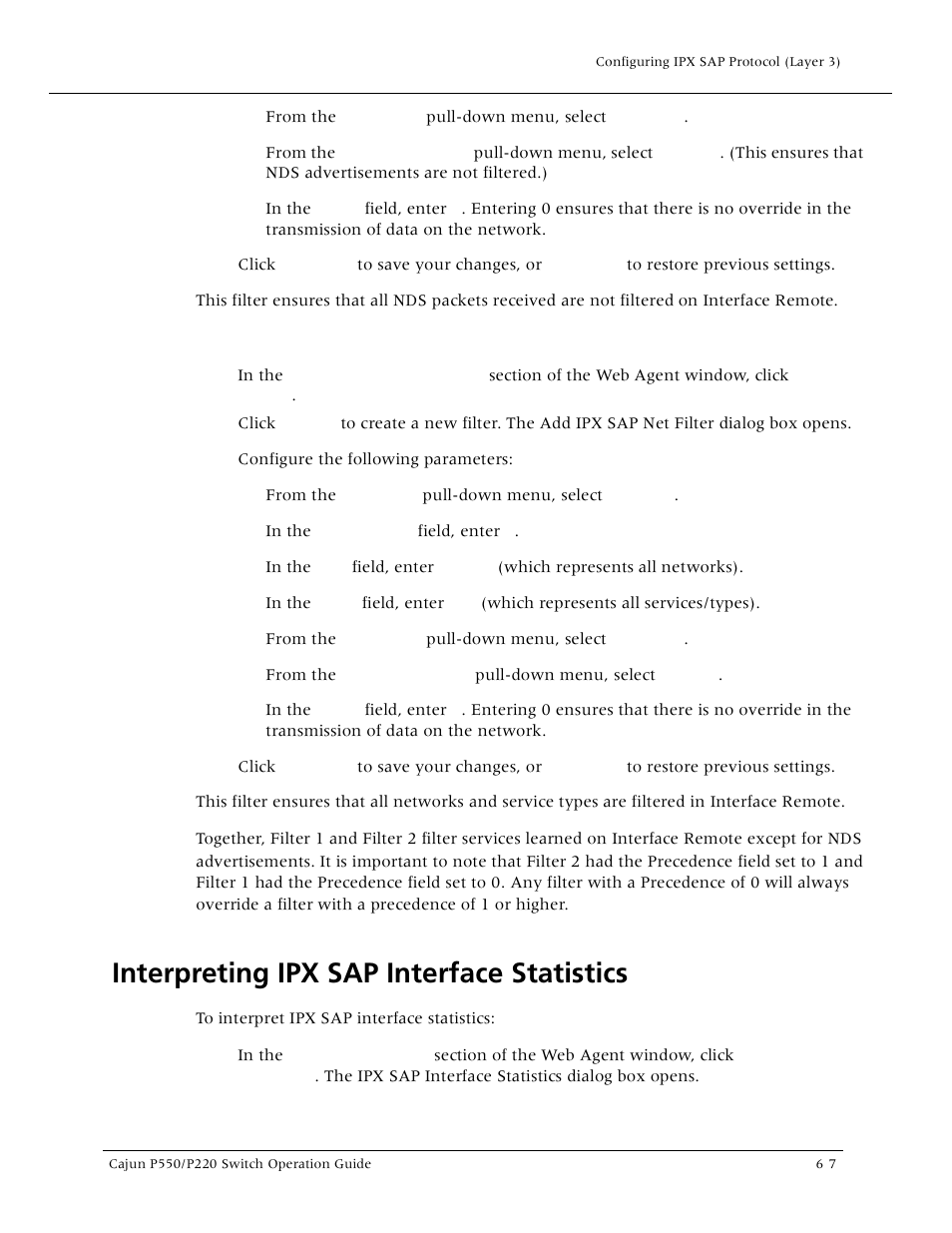 Interpreting ipx sap interface statistics, Interpreting ipx sap interface statistics -7, Interpreting ipx sap interface statisti | Lucent Technologies P550 User Manual | Page 125 / 335
