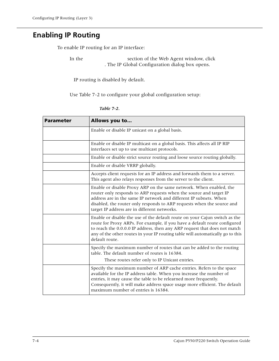 Enabling ip routing, Enabling ip routing -4 | Lucent Technologies P550 User Manual | Page 130 / 335