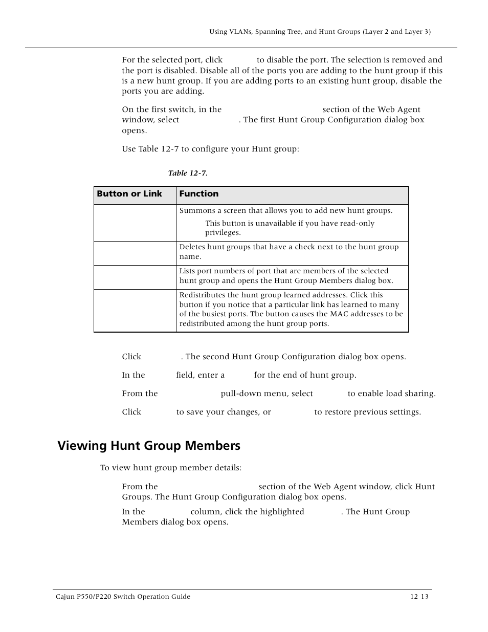 Viewing hunt group members, Viewing hunt group members -13 | Lucent Technologies P550 User Manual | Page 235 / 335