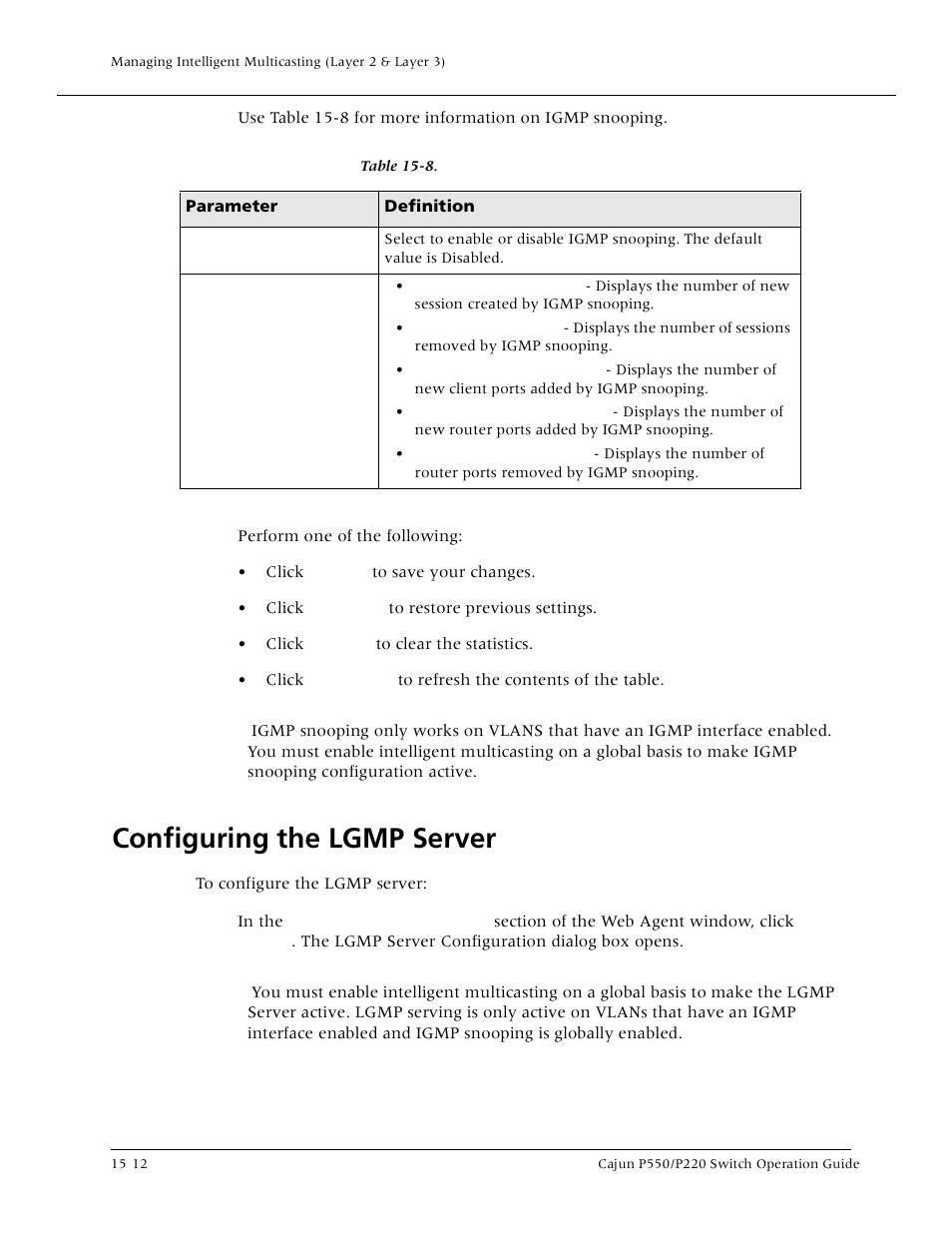 Configuring the lgmp server, Configuring the lgmp server -12 | Lucent Technologies P550 User Manual | Page 258 / 335