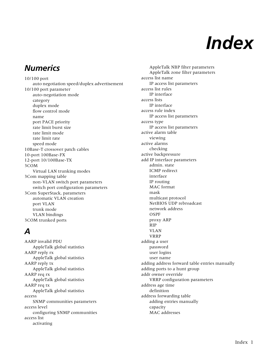 Index, Numerics | Lucent Technologies P550 User Manual | Page 297 / 335