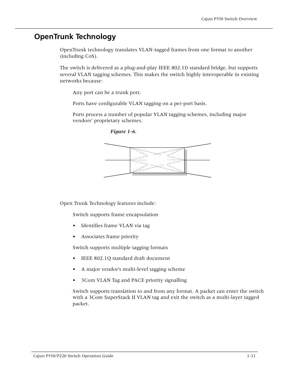 Opentrunk technology, Opentrunk technology -11, Opentrunk technolo | P550 | Lucent Technologies P550 User Manual | Page 31 / 335