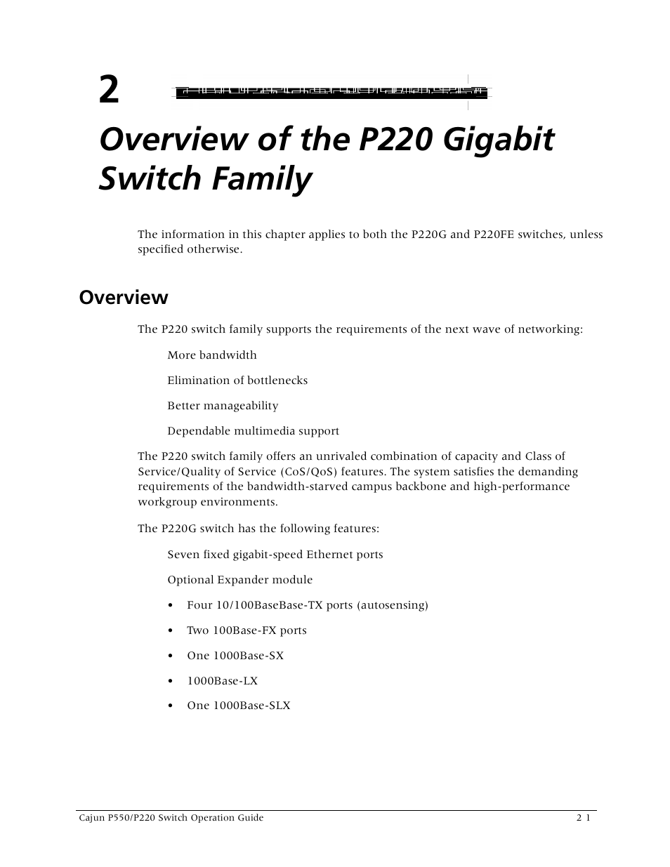 Overview of the p220 gigabit switch family, Overview -1, Overview | Lucent Technologies P550 User Manual | Page 37 / 335