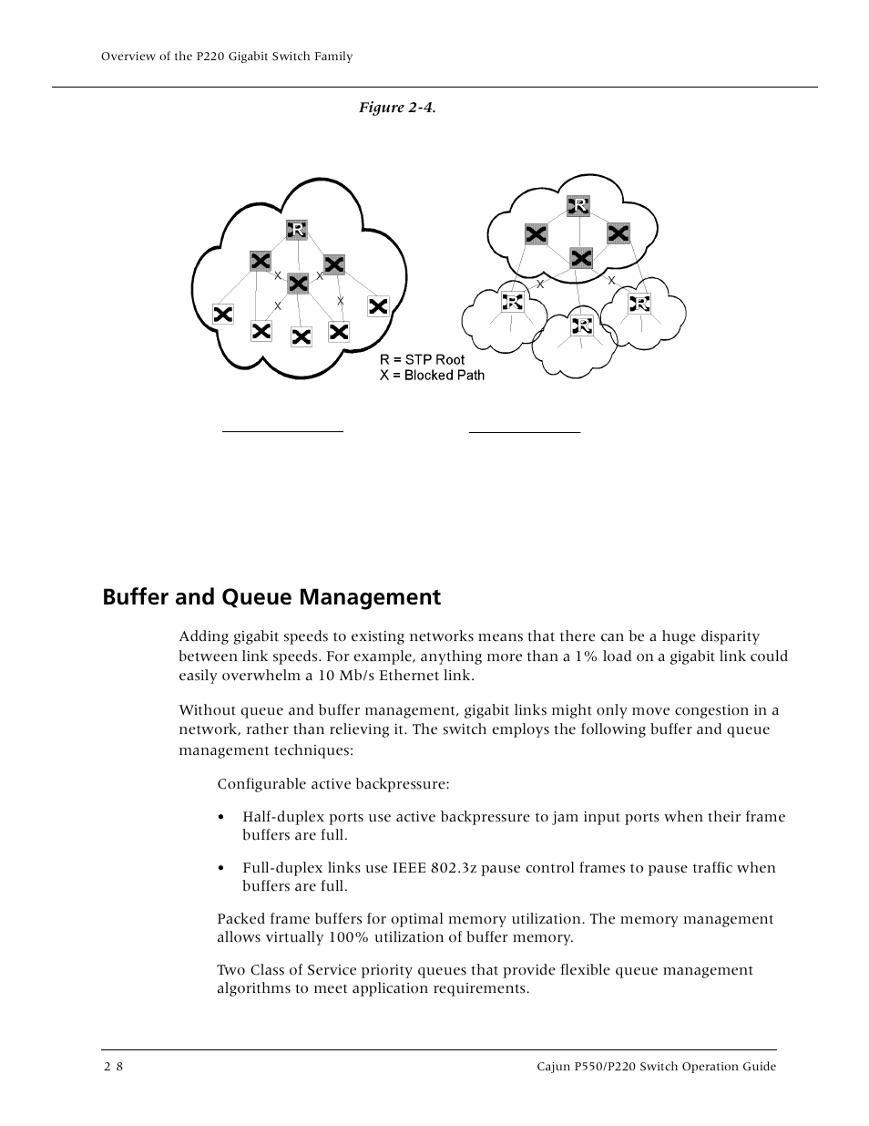 Buffer and queue management, Buffer and queue management -8 | Lucent Technologies P550 User Manual | Page 44 / 335