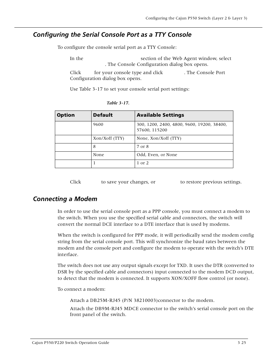 Connecting a modem | Lucent Technologies P550 User Manual | Page 71 / 335