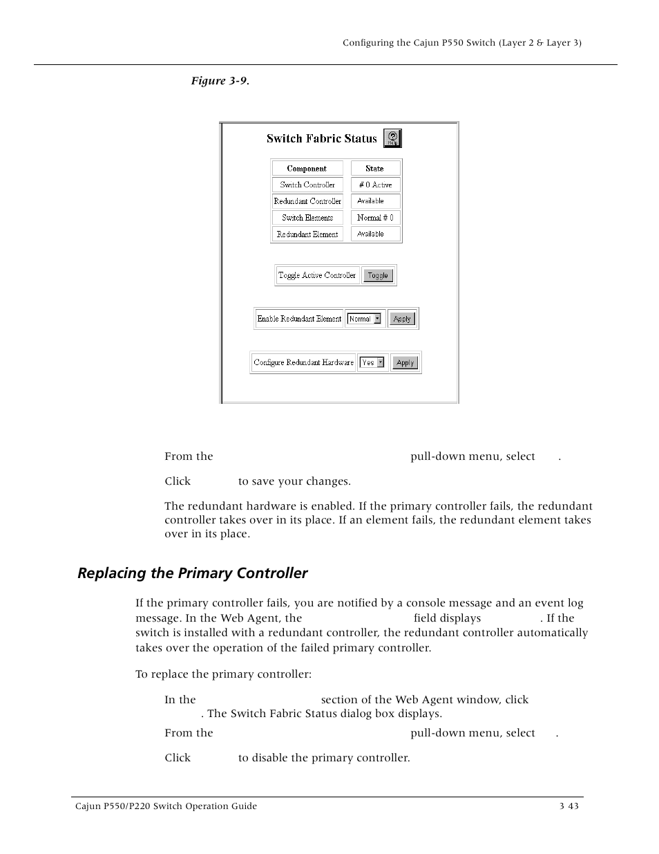 Replacing the primary controller, Replacing the primary controller -43 | Lucent Technologies P550 User Manual | Page 89 / 335