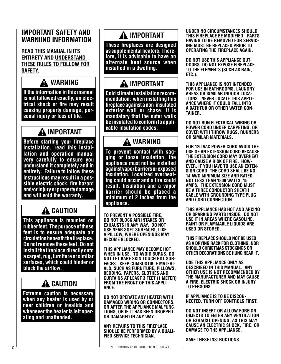 Important safety and warniing information, Warning, Important | Caution | Lucent Technologies MPE-33R User Manual | Page 2 / 20