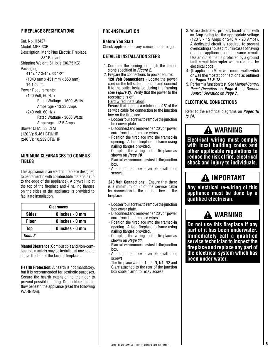 Warning, Important | Lucent Technologies MPE-33R User Manual | Page 5 / 20