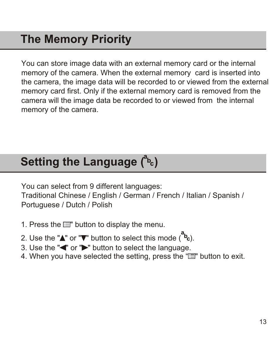 Setting the language | Largan EASY 200 User Manual | Page 19 / 58