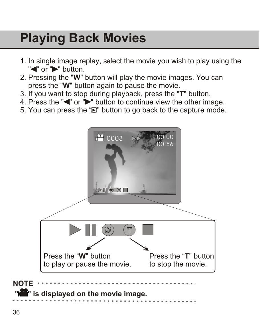 Playing back movies | Largan EASY 200 User Manual | Page 42 / 58