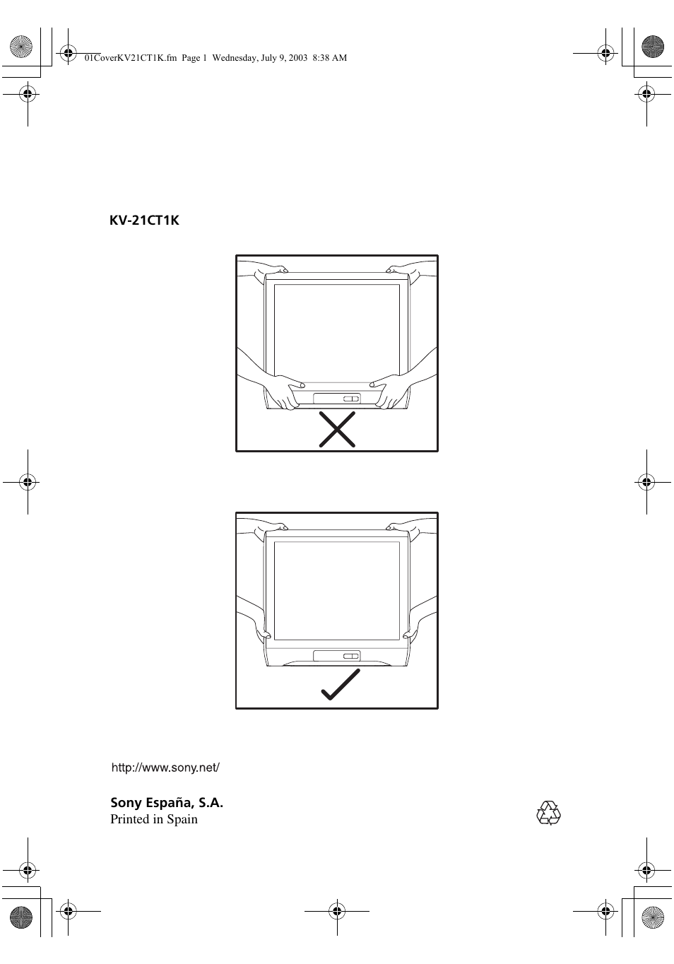 Sony KV-21CT1K  RU User Manual | Page 128 / 128