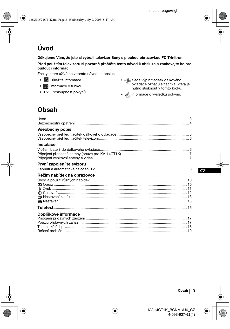 Sony KV-21CT1K  RU User Manual | Page 39 / 128