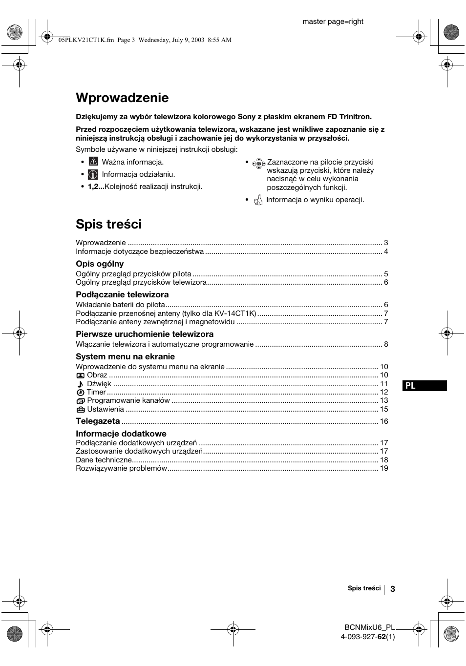 Sony KV-21CT1K  RU User Manual | Page 75 / 128