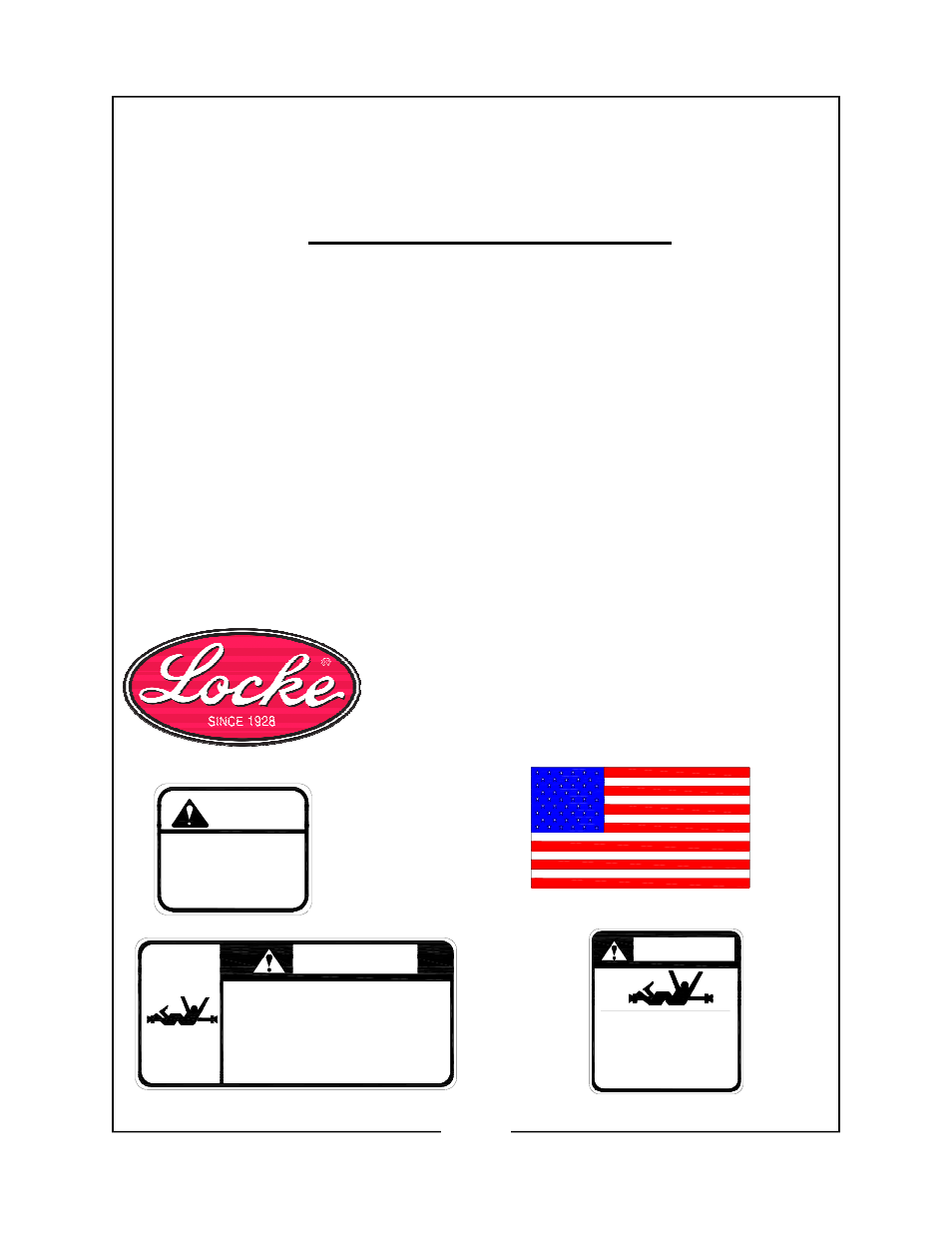 Danger, Caution | Locke TRM-3083 User Manual | Page 30 / 32