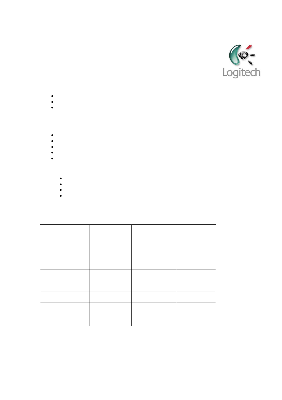 Logitech® pro 2000 cordless keyboard, Technical specifications, Package contents | Packaging specifications (to be completed) | Logitech PRO 2000 User Manual | Page 2 / 2