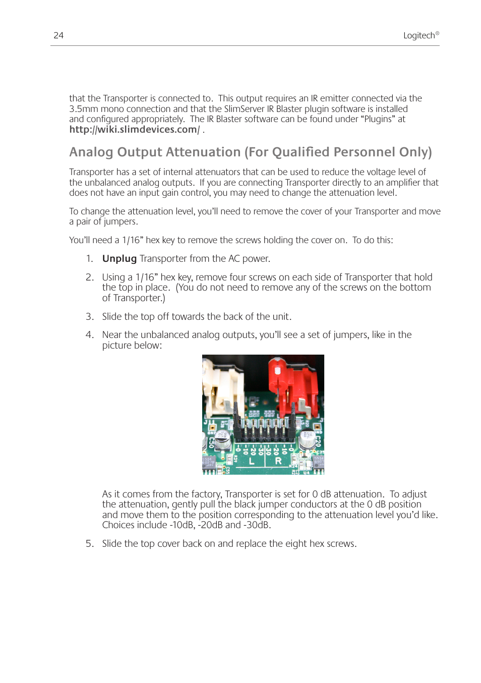 Logitech Transporter SE: Network Music Player 930-000011 User Manual | Page 26 / 40