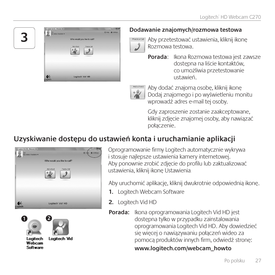 Logitech C270 User Manual | Page 27 / 94