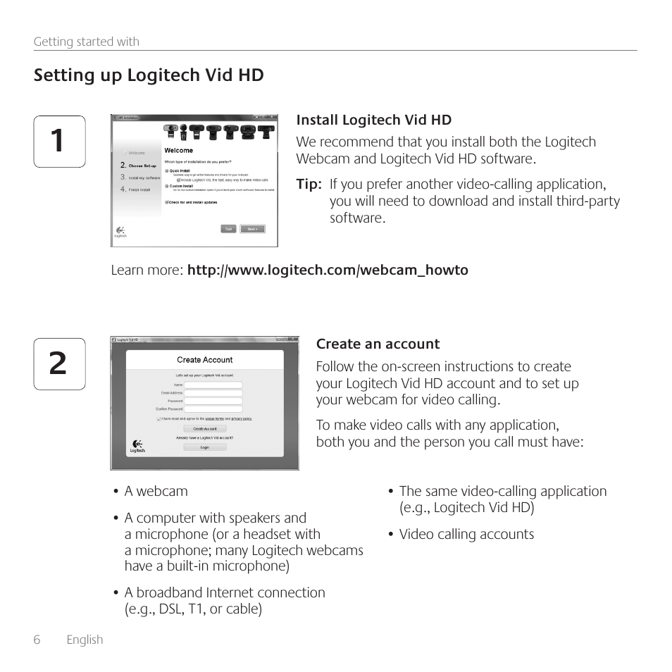 Logitech C270 User Manual | Page 6 / 94