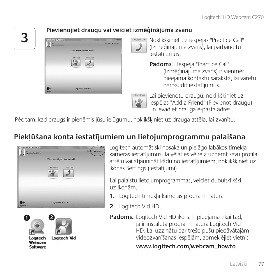 Logitech C270 User Manual | Page 77 / 94