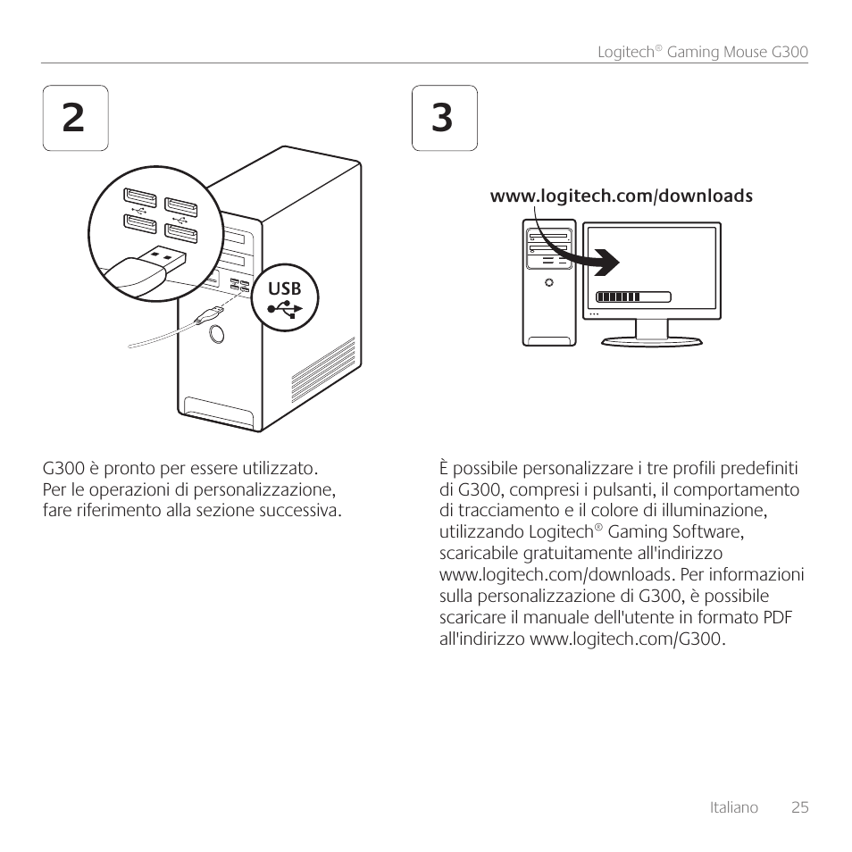 Logitech Gaming G300 User Manual | Page 25 / 64