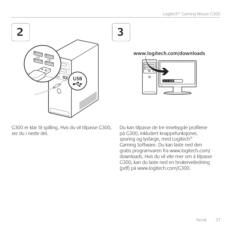 Logitech Gaming G300 User Manual | Page 37 / 64