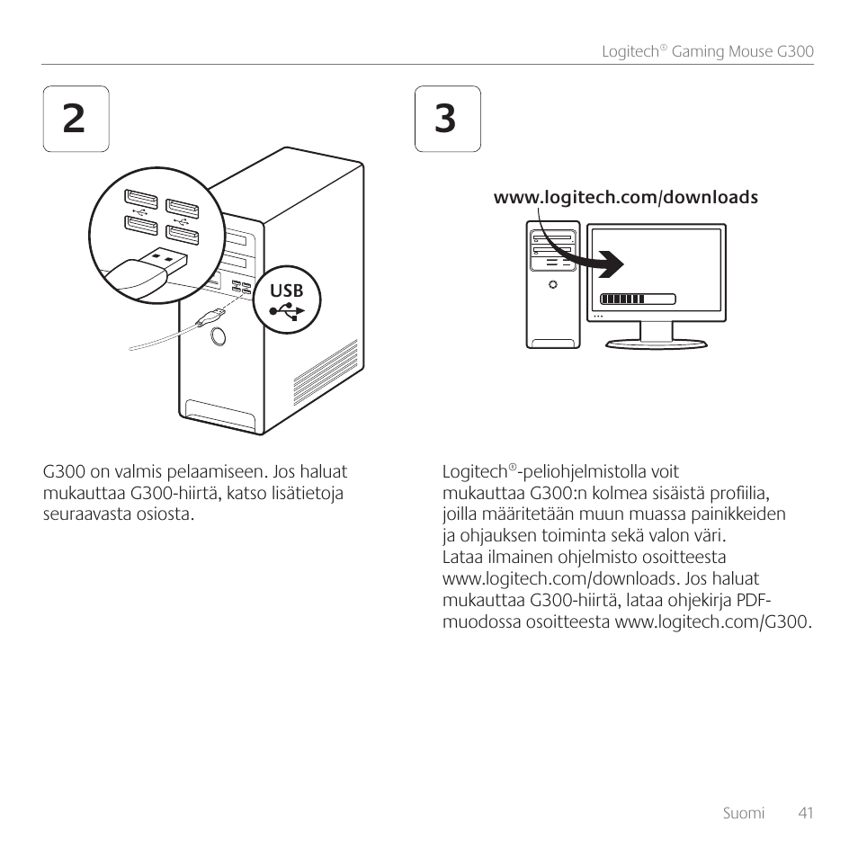 Logitech Gaming G300 User Manual | Page 41 / 64