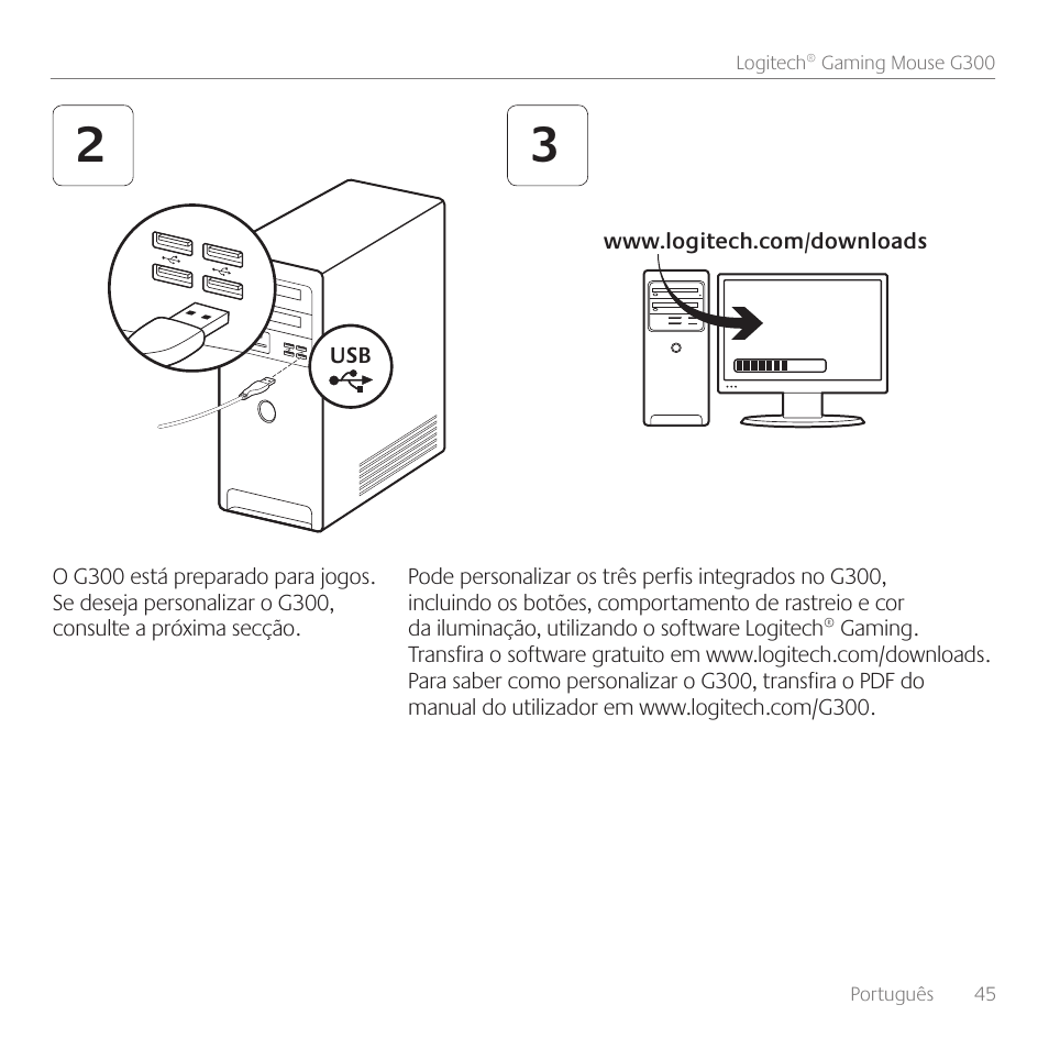 Logitech Gaming G300 User Manual | Page 45 / 64