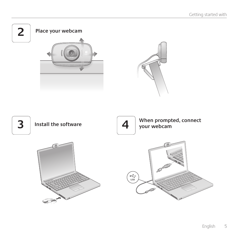 Logitech C510 User Manual | Page 5 / 48