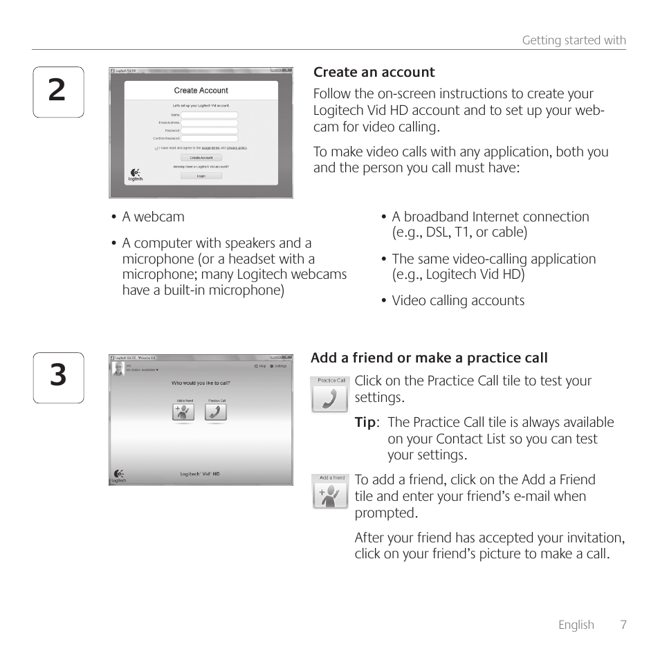 Logitech C510 User Manual | Page 7 / 48