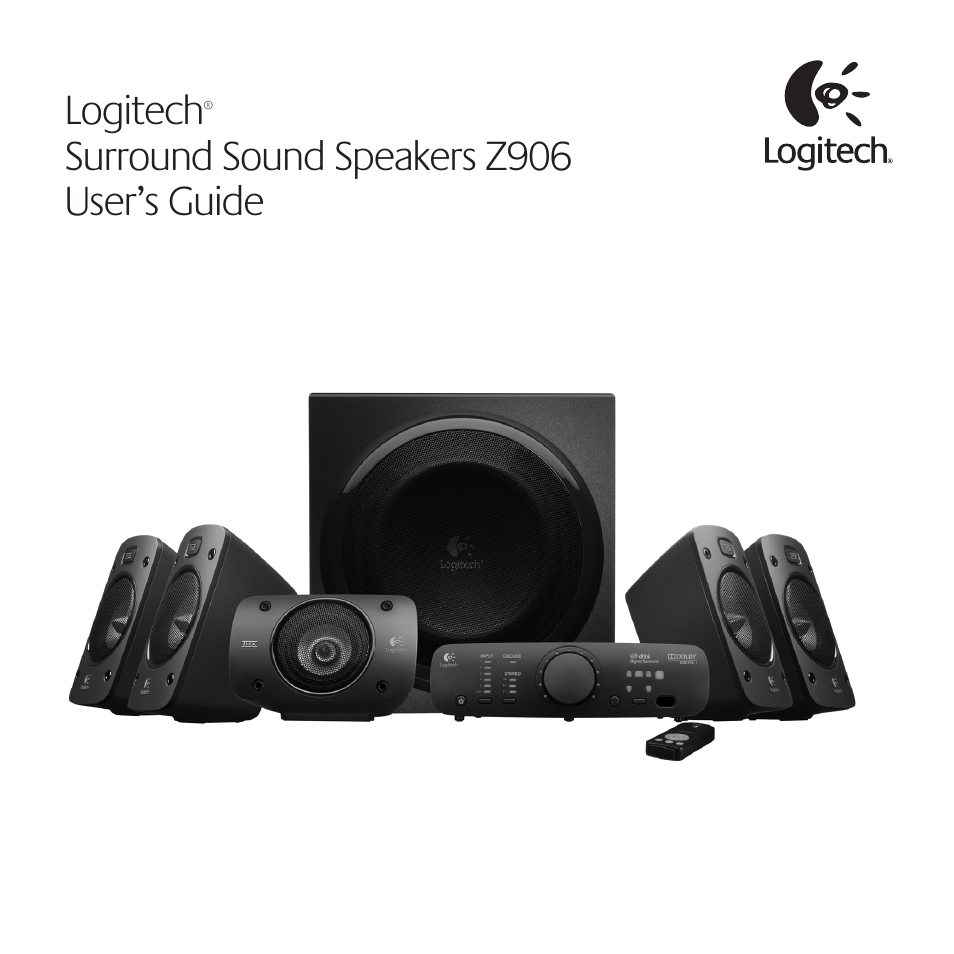 Logitech Surround Sound Speakers Z906 User Manual | 52 pages