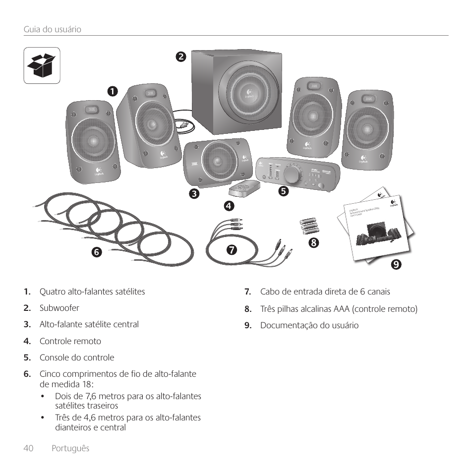 Logitech Surround Sound Speakers Z906 User Manual | Page 40 / 52