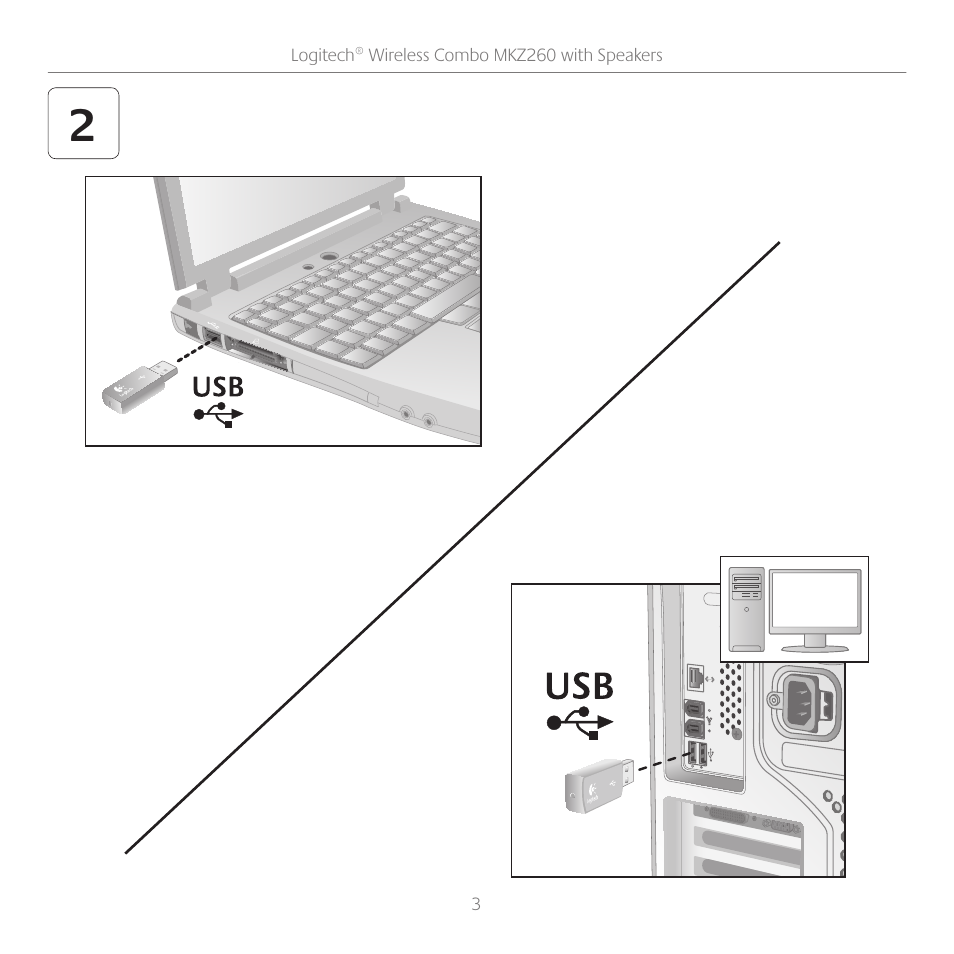 Logitech Wireless Combo with Speakers MKZ260 User Manual | Page 3 / 9