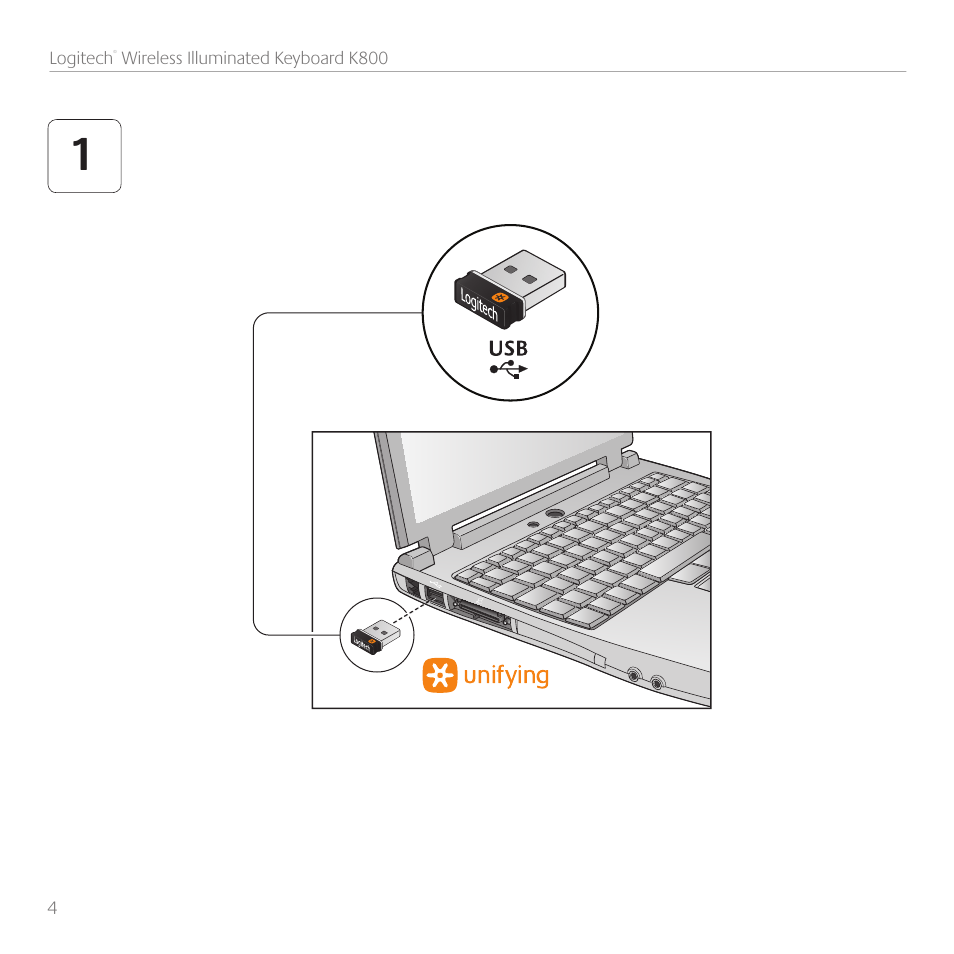 Logitech Wireless Keyboard K800 User Manual | Page 4 / 32