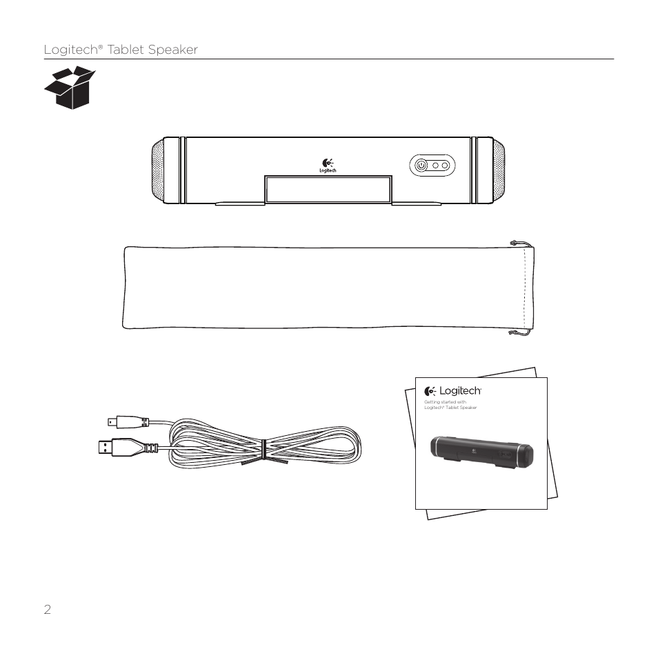 Logitech® tablet speaker 2 | Logitech Tablet 984-000193 User Manual | Page 2 / 64