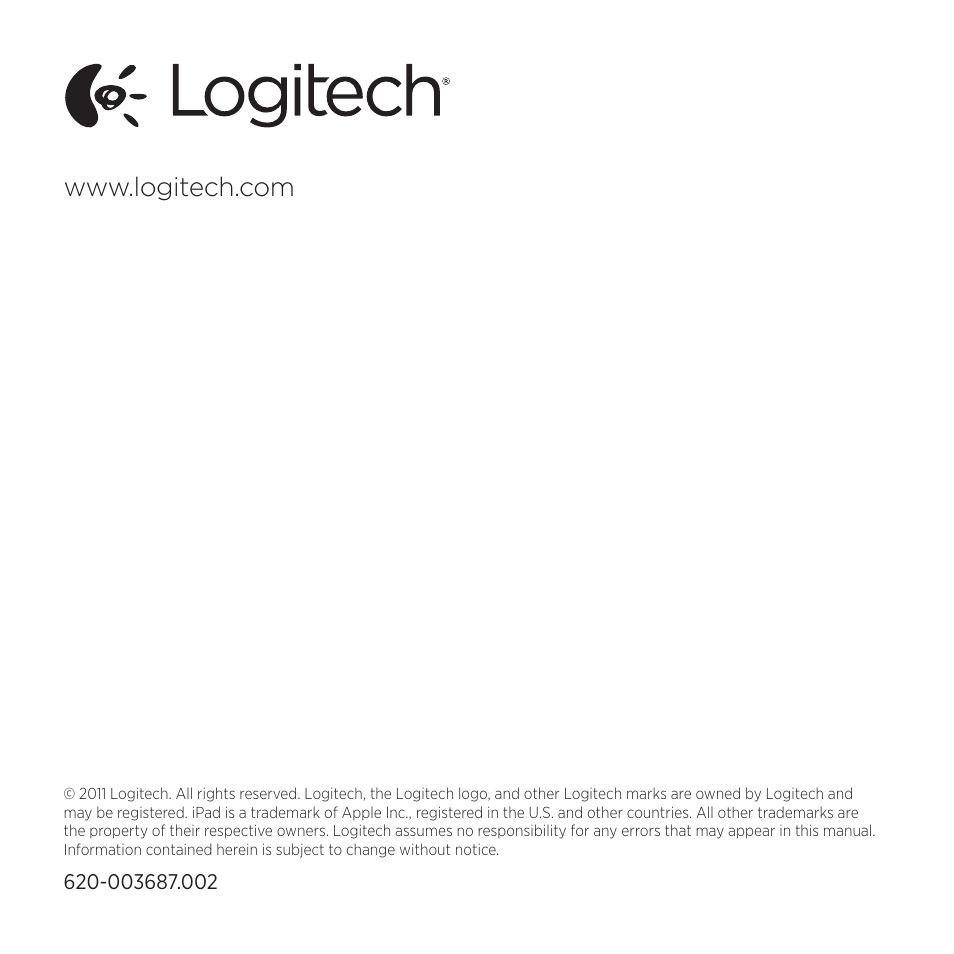 Logitech Tablet 984-000193 User Manual | Page 64 / 64