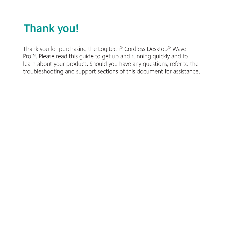 Logitech Cordless Desktop Wave Pro Ergonomic Keyboard and Mouse 920-000919 User Manual | Page 4 / 28