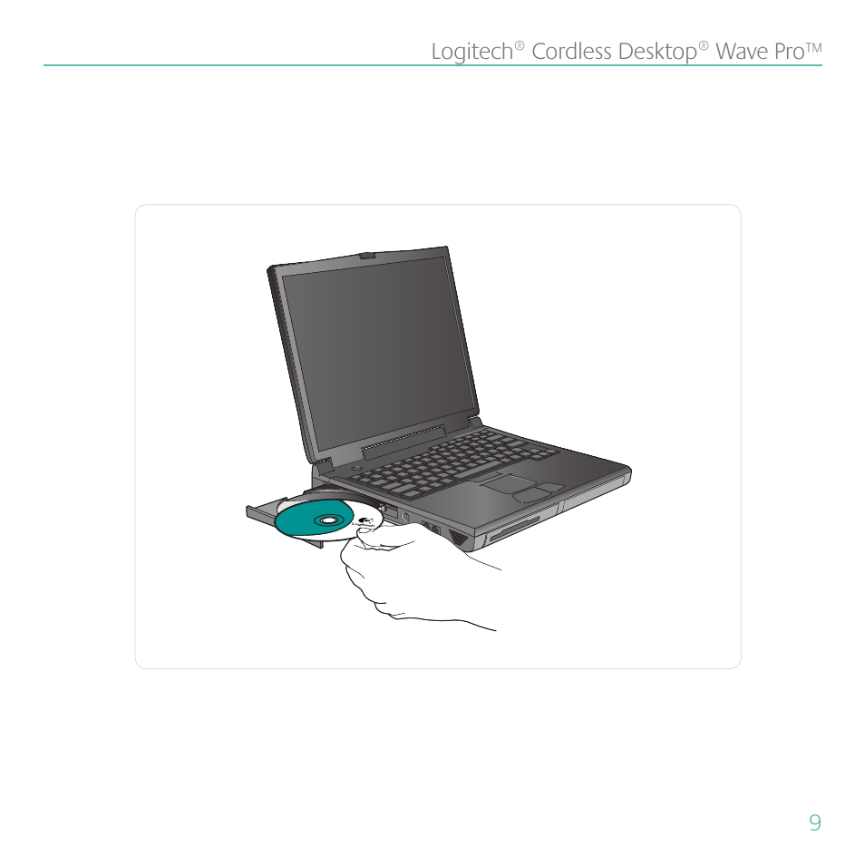 Logitech Cordless Desktop Wave Pro Ergonomic Keyboard and Mouse 920-000919 User Manual | Page 9 / 28