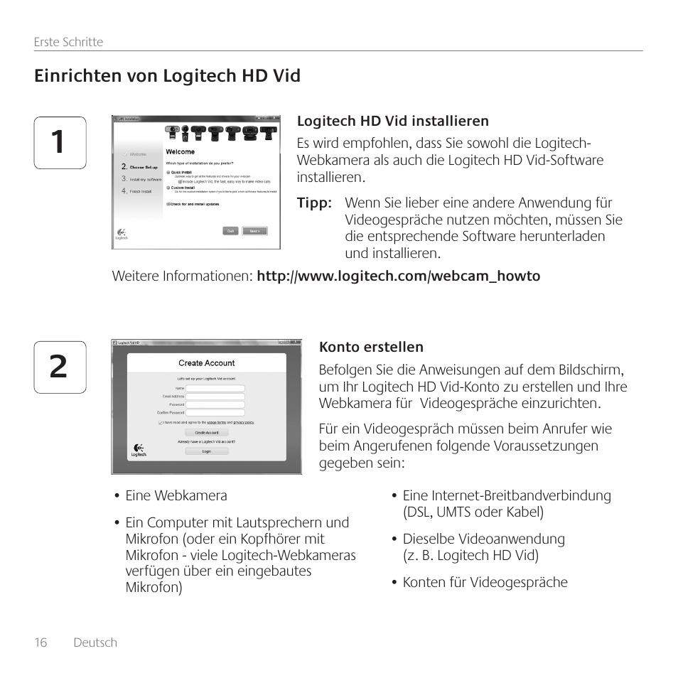 Logitech C310 User Manual | Page 16 / 104